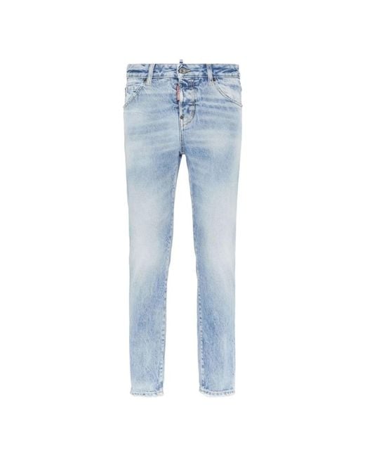 DSquared² Blue Slim-Fit Jeans