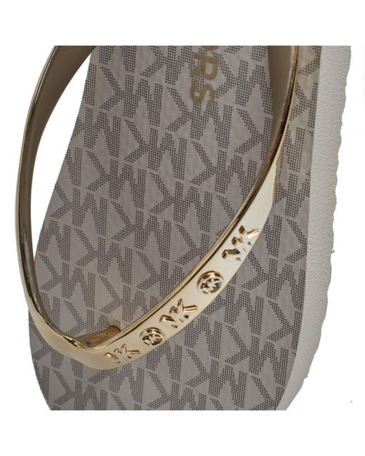 Michael Kors Brown Flip Flops