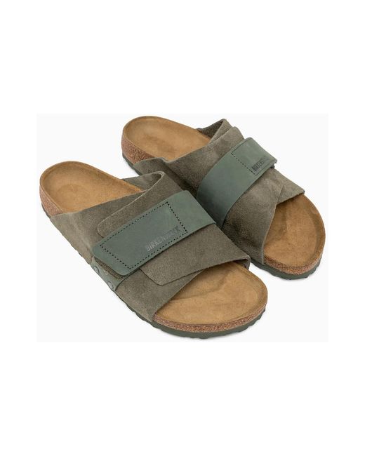 Birkenstock Thyme wildleder sandalen in Green für Herren