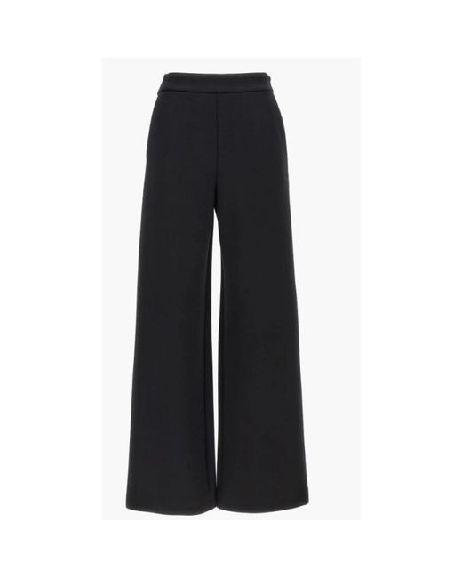 Max Mara Blue Hohe taille schwarze jerseyhose