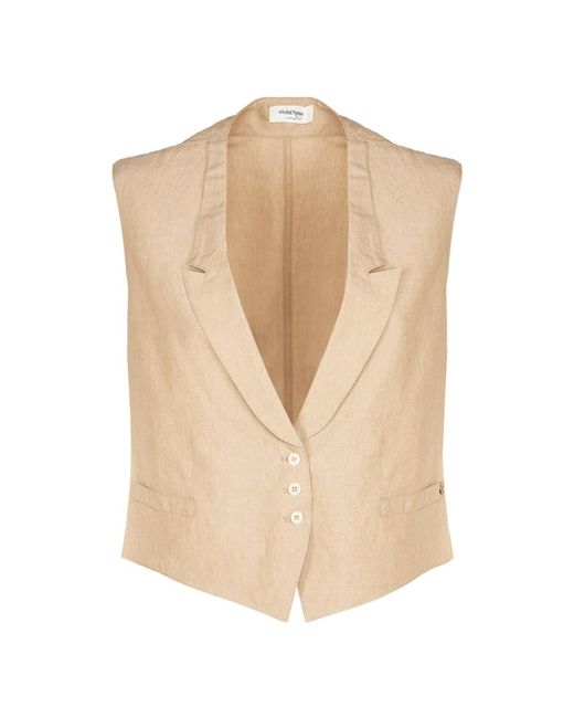 Gilet di Ottod'Ame in Natural