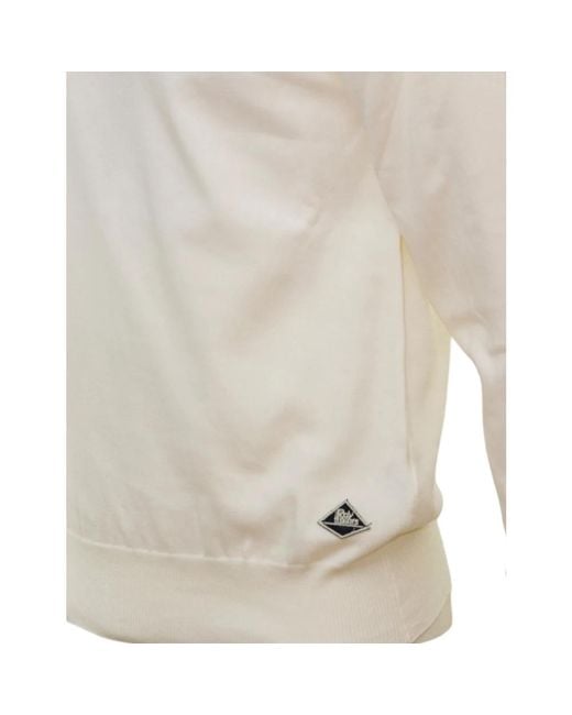 Roy Rogers Baumwoll-crew-neck-pullover in White für Herren