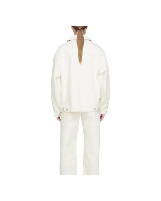 Anine Bing White Denim Jackets
