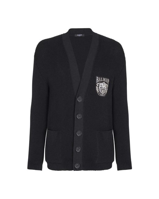 Cardigans Balmain de hombre de color Blue