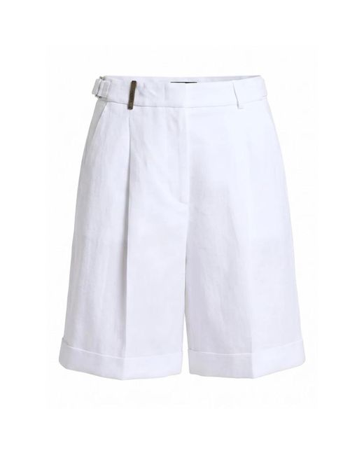 Peserico White Short Shorts