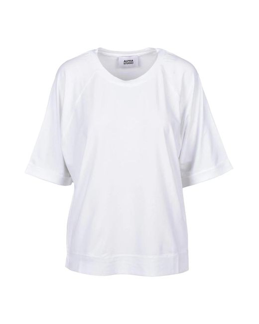 T-Shirts Alpha Studio de color White