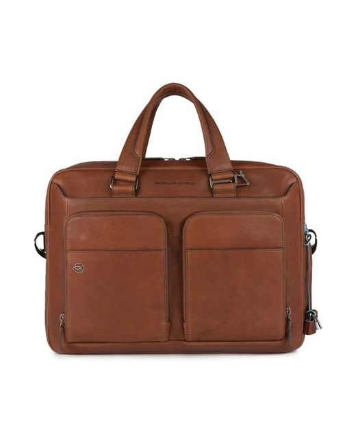 Piquadro Schmale Laptoptasche 15 Mit Ipad-Fach in Brown für Herren