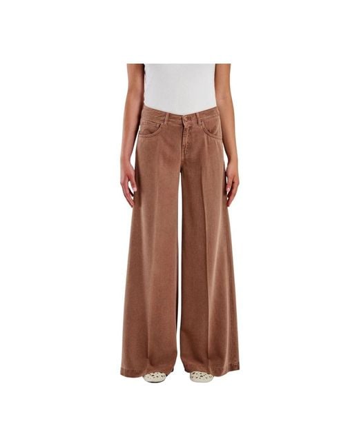 Wide Jeans ViCOLO de color Brown