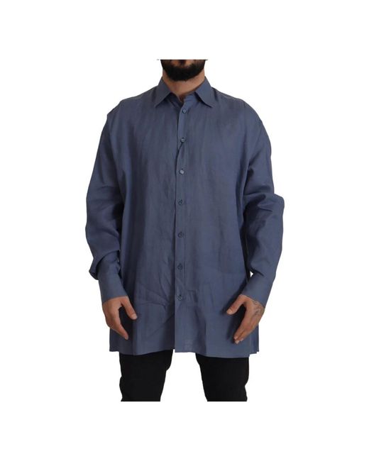 Dolce & Gabbana Blue Casual Shirts for men