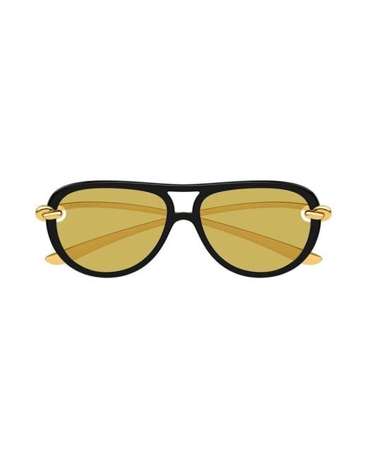 Bottega Veneta Yellow Sunglasses