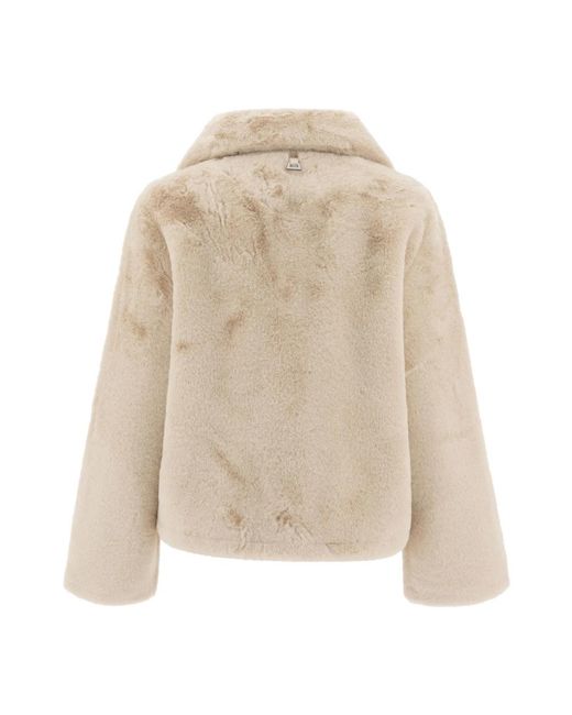 Faux Fur & Shearling Jackets di Apparis in Natural
