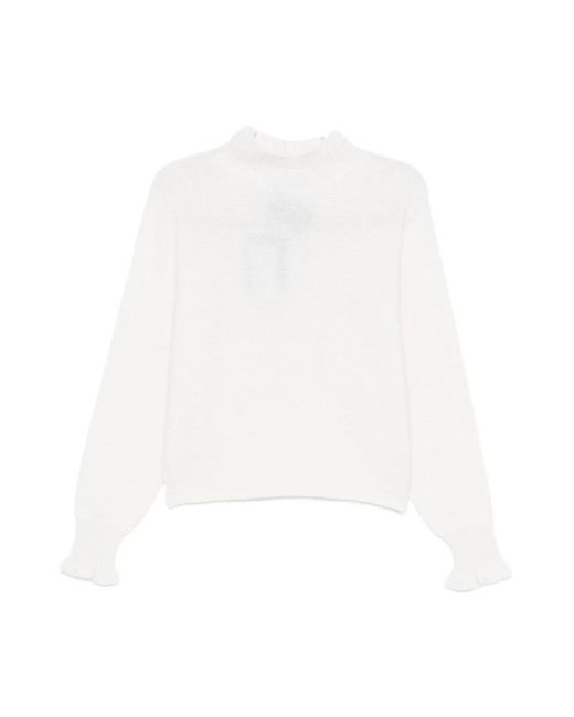 Twinset White Turtlenecks