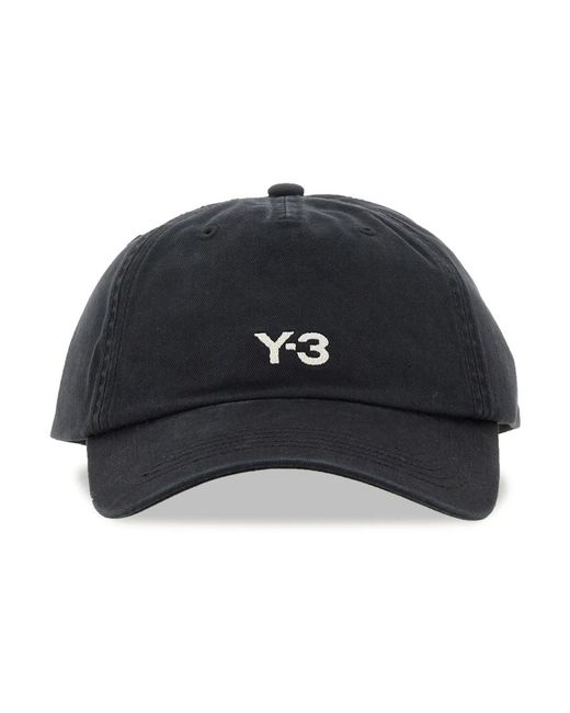 Y-3 Accessoires ,Zwart ,Katoen Dad Cap in het Black voor heren