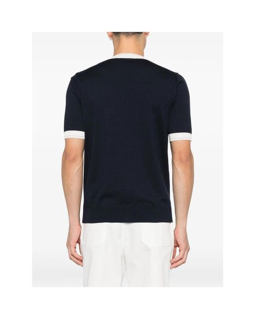Eleventy Blue Round-Neck Knitwear for men