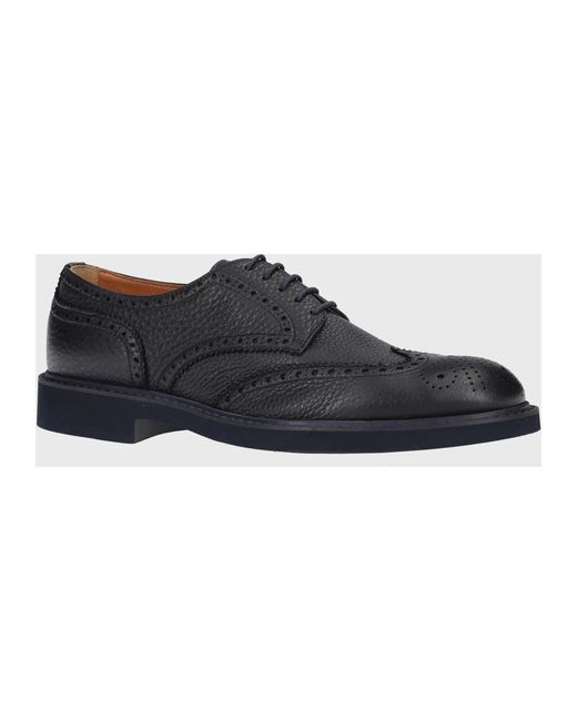 Doucal's Blue Business Shoes for men