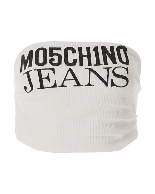 Moschino White Sleeveless Tops