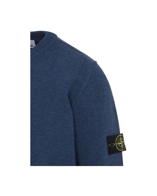 Stone Island Blauer Pullover Aw25 Stilvolles Design in Blue für Herren