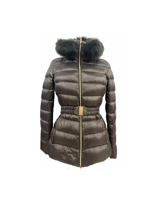 Herno Gray Faux Fur & Shearling Jackets