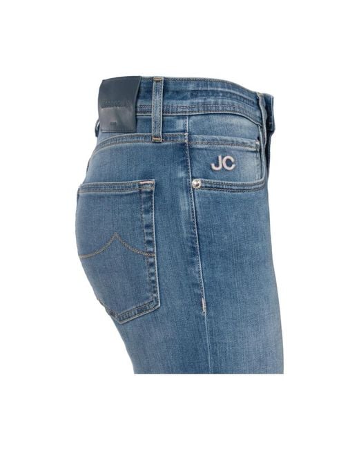 Jacob Cohen Blue Bootcut Jeans