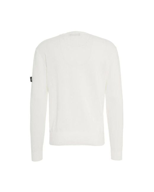 Peuterey Weißer strickpullover stilvoll bequem in White für Herren