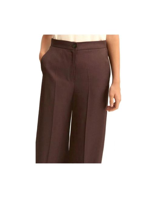 Marella Brown Wide Trousers