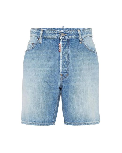 DSquared² Blue Denim Shorts for men