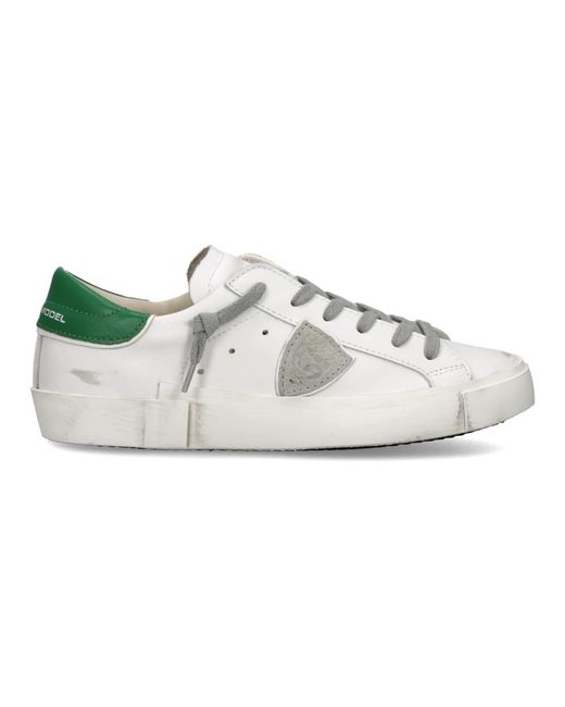 Philippe Model Schoenen ,Wit ,Katoen Prsx Tennis in het White