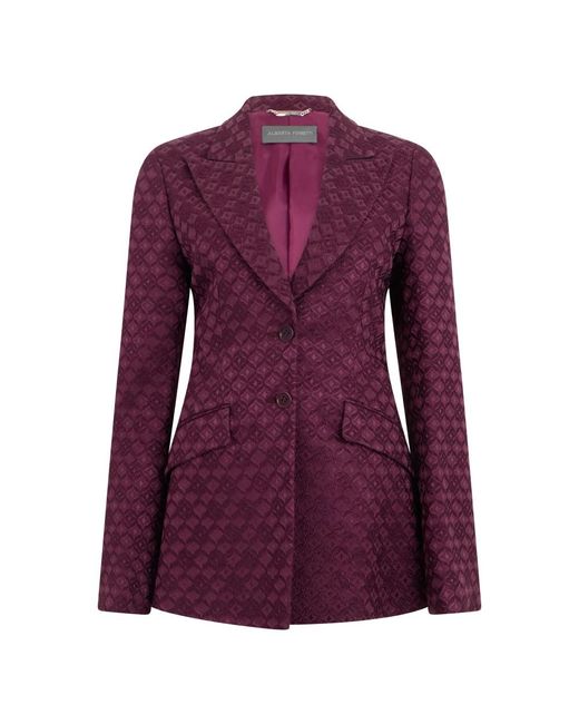 Alberta Ferretti Purple Blazers