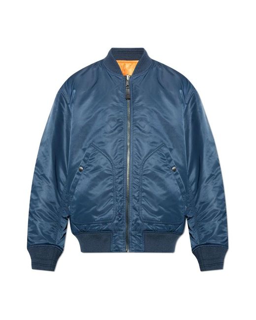 DIESEL Wendbare j-held bomberjacke in Blue für Herren