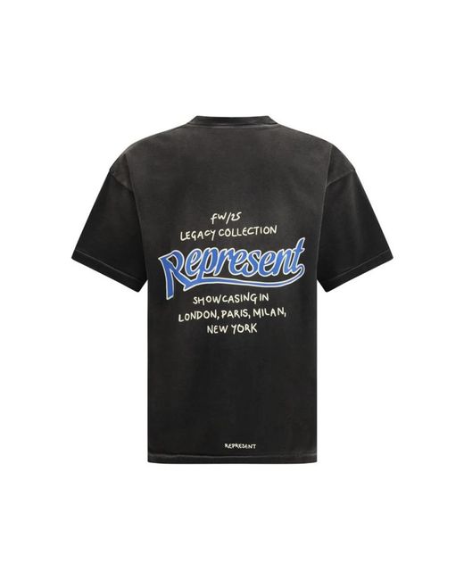 Represent Black T-Shirts for men