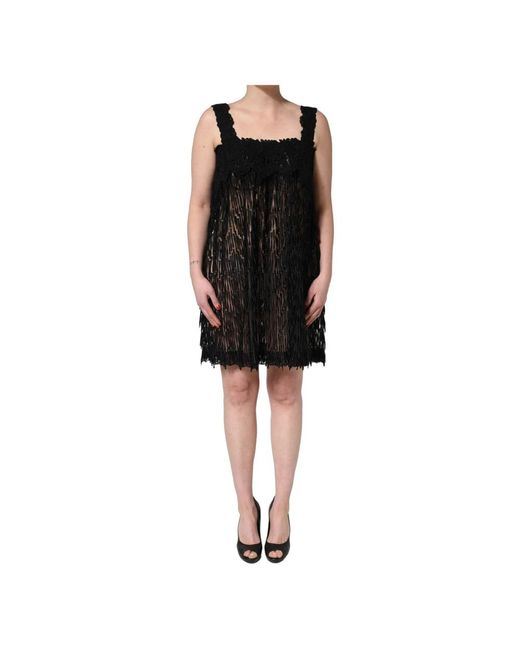 Dolce & Gabbana Black Short Dresses