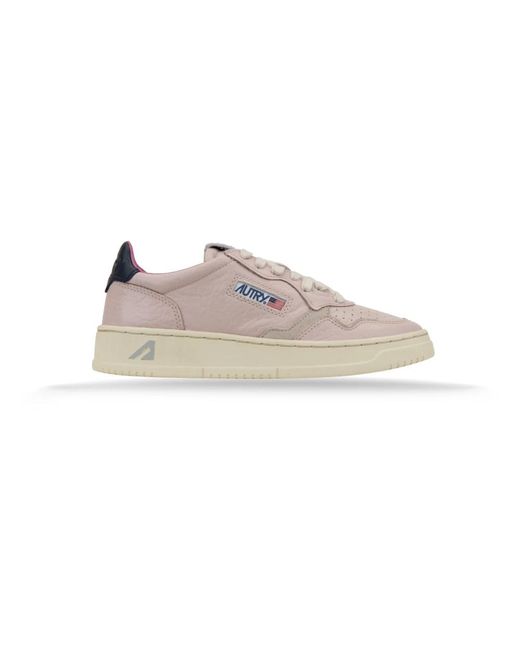 Sneakers in pelle con lacci per donna di Autry in Pink