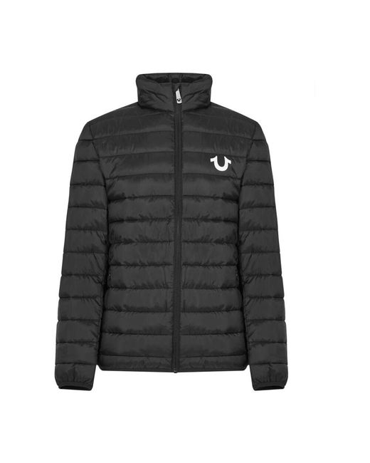 True Religion Horseshoe logo daunenjacke in Black für Herren