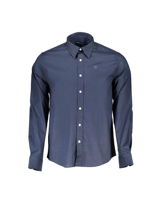 Camicia in cotone blu design classico di North Sails in Blue da Uomo