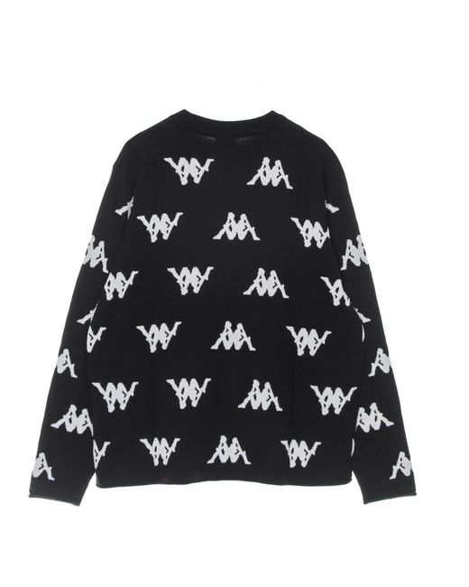 Kappa Black Round-Neck Knitwear for men
