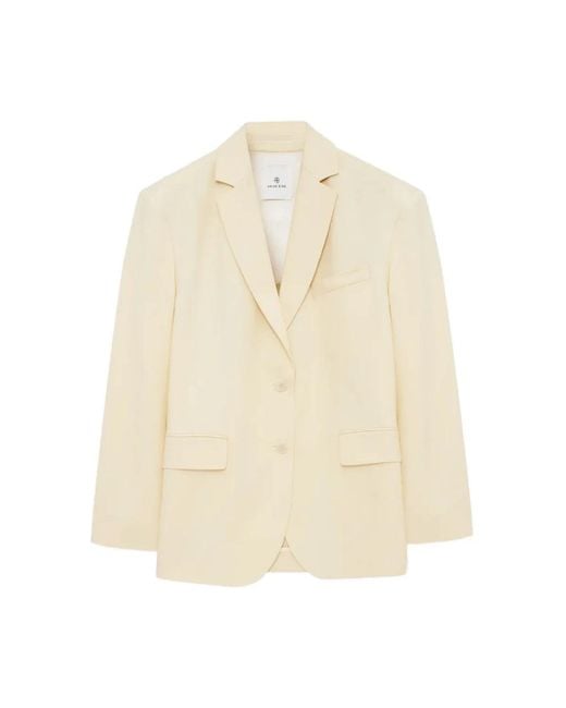 Anine Bing Natural Blazers