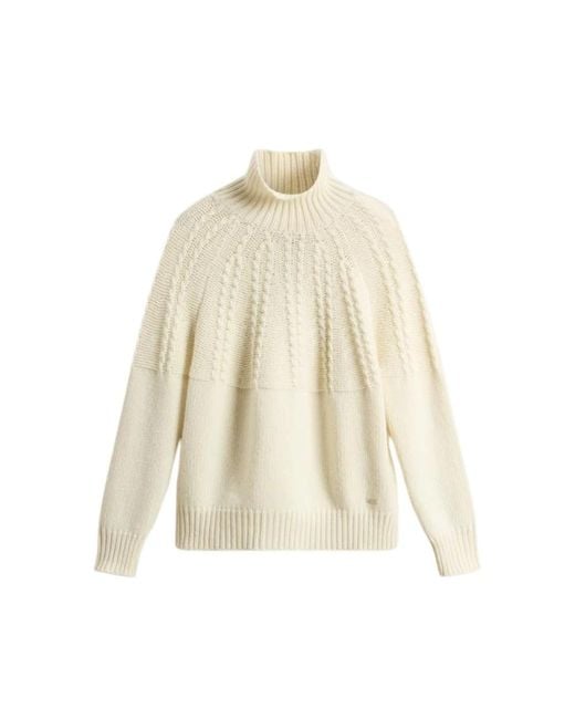 Turtlenecks di Woolrich in Natural
