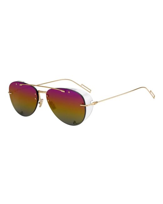 Chroma 1 occhiali da sole oro/rosa giallo sfumato di Dior in Brown da Uomo