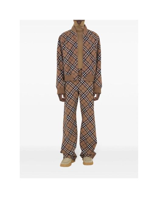 Burberry Brown Bomber Jackets for men