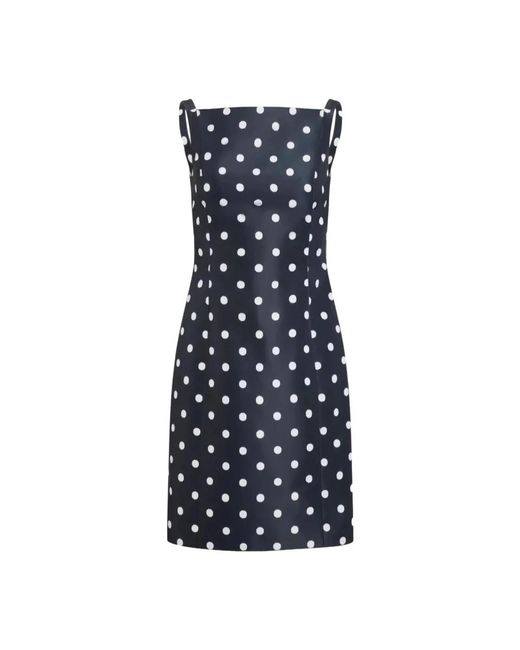 Patou Kleedjes ,Blauw ,Polyester Polka-Dot Mini Dress in het Blue