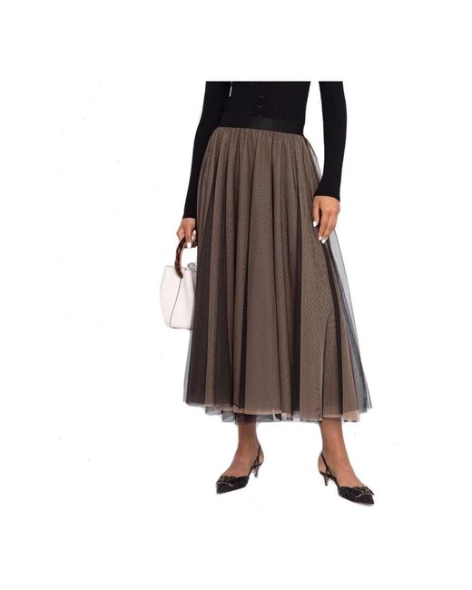 Blanca Vita Brown Midi Skirts