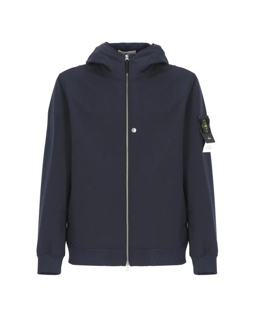 Stone Island Blue Light Jackets for men