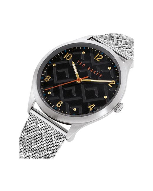 Ted Baker Manhatt Uhr in Metallic für Herren