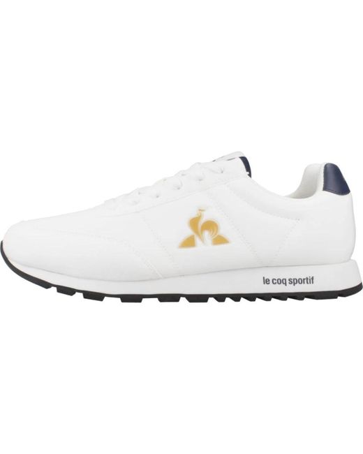 Le Coq Sportif Moderne Weiße Sneakers Mit Goldenen Details in White für Herren