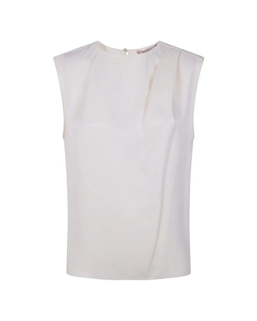 Sleeveless Tops Twinset de color White