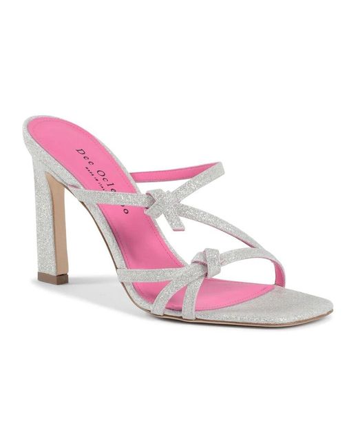 Dee Ocleppo Pink Starry weave high heel sandal