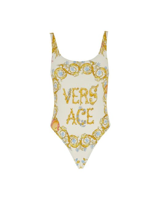 One-Piece Versace en coloris Yellow