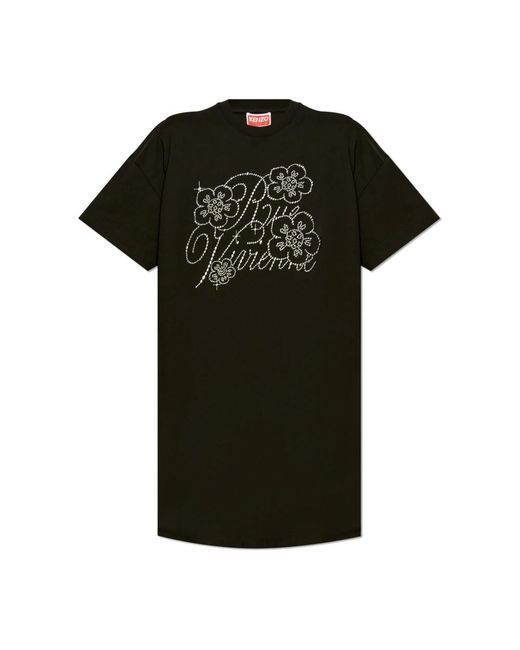KENZO T shirt kleid in Schwarz Lyst DE