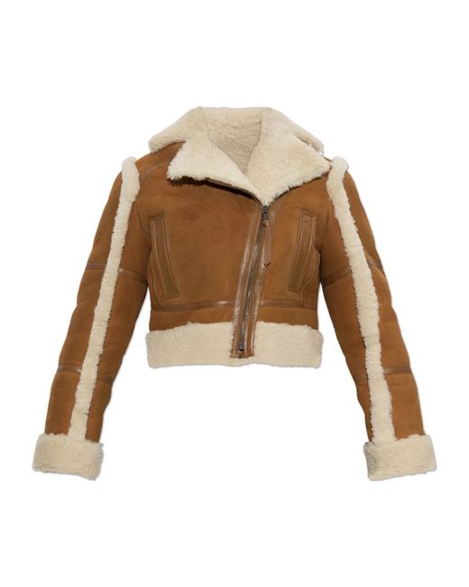 Leather Jackets Balmain en coloris Brown