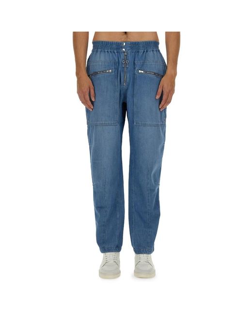 Isabel Marant Blue Loose-Fit Jeans for men